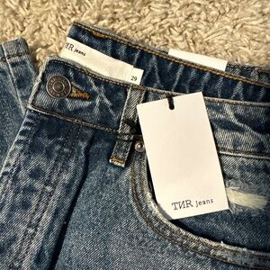 TNR High Rise Crop Mom Jeans